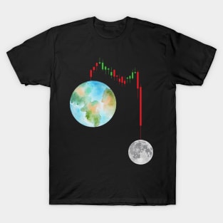 Crypto Hodl Vintage Trading Chart To The Moon T-Shirt